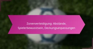 Zonenverteidigung: Abstände, Spielerbewusstsein, Deckungsanpassungen
